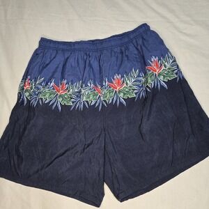 Catalina Island Wear Swim Shorts Trunks Mens Large‎ Blue Tropical  Pocket Nylon